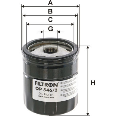 FILTRON Ölfilter OP 546/2 FILTRON Ölfilter OP 546/2