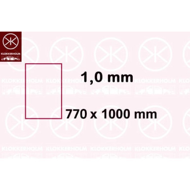 1 X BLECHTAFEL UNIVERSAL 1,0x770x1000mm 9600085 1 X BLECHTAFEL UNIVERSAL 1,0x770x1000mm 9600085