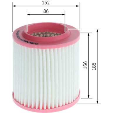 Luftfilter F 026 400 443 Luftfilter F 026 400 443