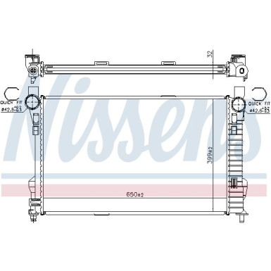 Wasserkühler PKW MERCEDES W203 C270CDi S +KL 00-07 62784A