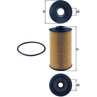MAHLE Ölfilter OX 152/1D MAHLE Ölfilter OX 152/1D