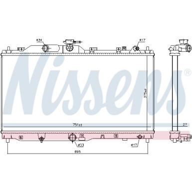 Wasserkühler PKW 606109