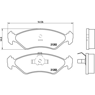 BREMBO Bremsklötze VA P 24 028 BREMBO Bremsklötze VA P 24 028