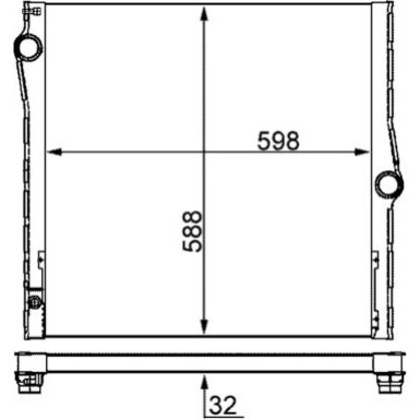 Kühler, Motorkühlung CR 1050 000S