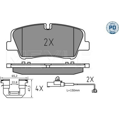 Bremsbelagsatz, Scheibenbremse 025 223 7017/PD