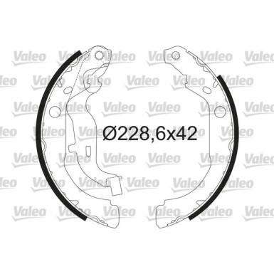 VALEO Bremsbacken 564210 VALEO Bremsbacken 564210