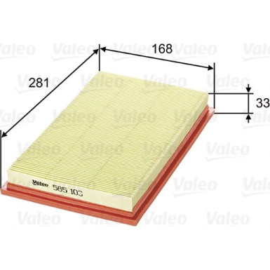 VALEO Luftfilter 585103
