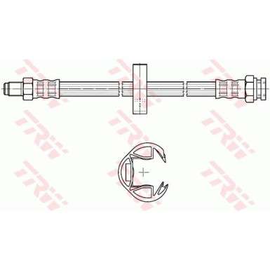 Bremsschlauch VA PEUGEOT Boxer,CIT,FIA 90 PHB302