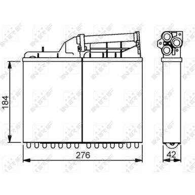 Wärmetauscher, Innenraumheizung EASY FIT 58053