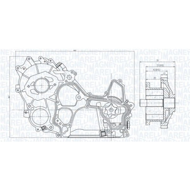 MAGNETI MARELLI Ölpumpe 351516000119 MAGNETI MARELLI Ölpumpe 351516000119
