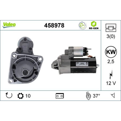 VALEO Anlasser 458978 VALEO Anlasser 458978