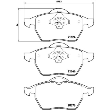 BREMBO Bremsklötze VA P 85 036 BREMBO Bremsklötze VA P 85 036