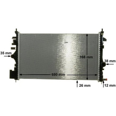 Kühler, Motorkühlung CR 1102 000P