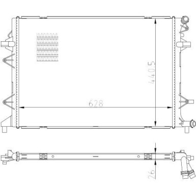 Kühler, Motorkühlung 550089 Kühler, Motorkühlung 550089