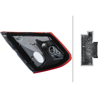 HECKLEUCHTE HELLA MERCEDES C-KLASSE CABRIO 16-23 2TZ 011 787-221