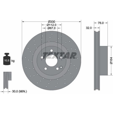 Bremsscheibe Db P. W220 98-05 92099205 Bremsscheibe Db P. W220 98-05 92099205