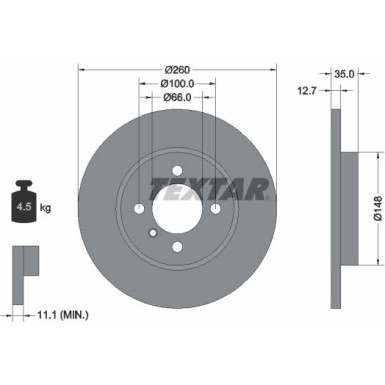 Bremsscheibe Bmw P. E30 82-91 92026400 Bremsscheibe Bmw P. E30 82-91 92026400