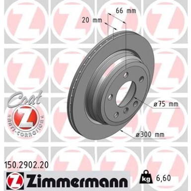 ZIMMERMANN Bremsscheibe 150.2902.20 ZIMMERMANN Bremsscheibe 150.2902.20