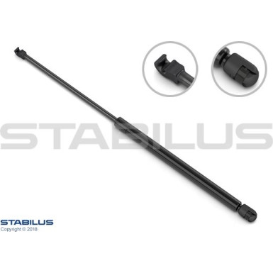Gasfeder, Hinten L 495 340N 0872NC Gasfeder, Hinten L 495 340N 0872NC