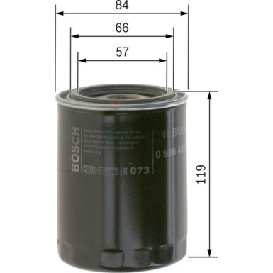 Ölfilter 0 986 452 000 Ölfilter 0 986 452 000