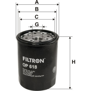 FILTRON Ölfilter OP 618 FILTRON Ölfilter OP 618
