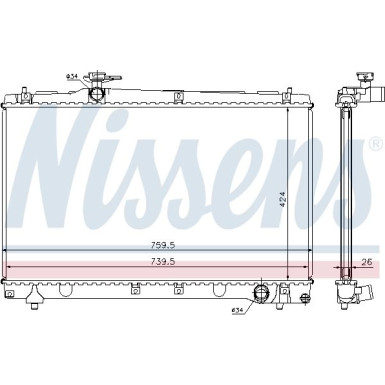 Wasserkühler PKW 64670A Wasserkühler PKW 64670A
