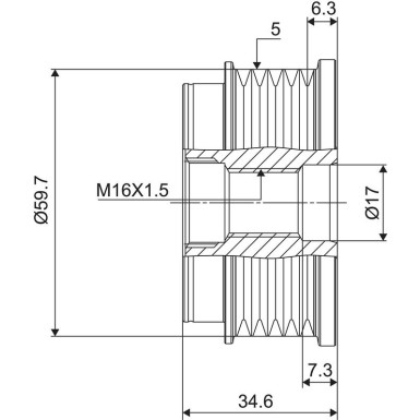 Generatorfreilauf 588073 Generatorfreilauf 588073