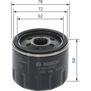 Ölfilter F 026 407 351 Ölfilter F 026 407 351