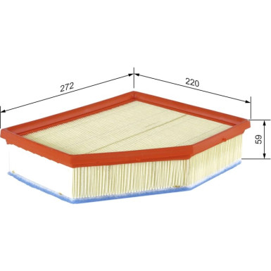 Luftfilter BMW 5,6,7,8,X3,4,5,6,7 16 F 026 400 615