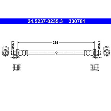 Bremsschlauch 24.5237-0235.3