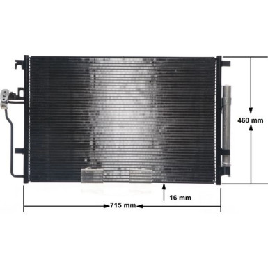 Kondensator, Klimaanlage BEHR AC 553 001S