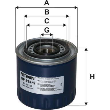 FILTRON Ölfilter OP 594/2 FILTRON Ölfilter OP 594/2