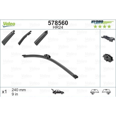 VALEO HydroConnect Rear 24cm 578560 VALEO HydroConnect Rear 24cm 578560