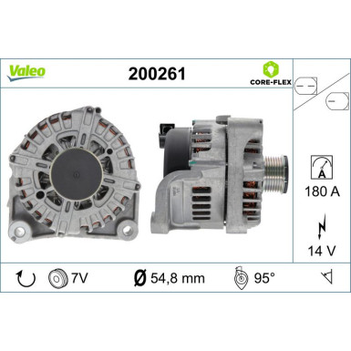 VALEO Generator 200261 VALEO CORE-FLEX VALEO Generator 200261 VALEO CORE-FLEX