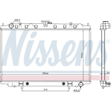 Wasserkühler PKW NISSAN MAXIMA QX 94 67352