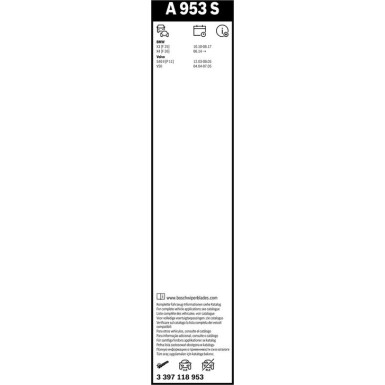 Bosch Scheibenwischer Aerotwin A953S 3397118953 Bosch Scheibenwischer Aerotwin A953S 3397118953