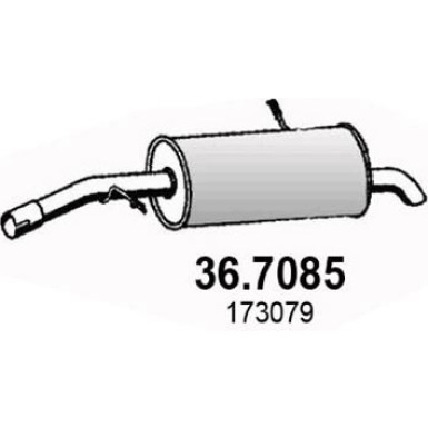 Endschalldämpfer PEUGEOT 207 1.6 07 36.7085