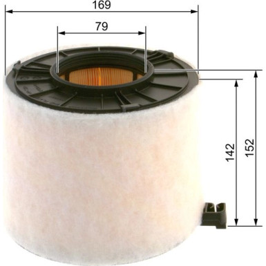 Luftfilter AUDI A4,5,Q5 15 F 026 400 422