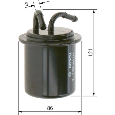 Kraftstofffilter SUBARU Forester, Impreza 0 986 450 114