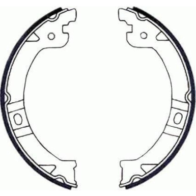 Handbremsbacken Chrysler Voyager 00- 180 30 91069600 Handbremsbacken Chrysler Voyager 00- 180 30 91069600