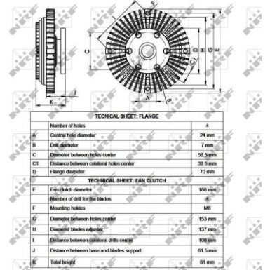 NRF Kühlerlüfterkupplung 49549 NRF Kühlerlüfterkupplung 49549