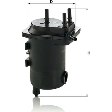 Mann & Hummel Kraftstofffilter PKW RENAULT Megane II,Scenic II WK 939/17 x