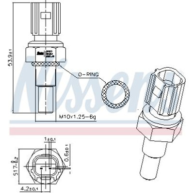 NISSENS Sensor, Kühlmitteltemperatur 207071 FIRST FIT