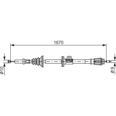 Handbremsseil VOLVO S70,850 91 1987477357 Handbremsseil VOLVO S70,850 91 1987477357