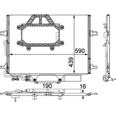 Kondensator, Klimaanlage AC 453 000P