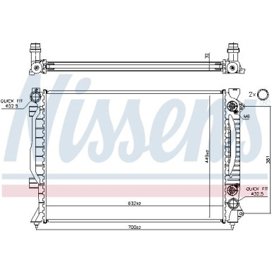 Wasserkühler PKW 60423A Wasserkühler PKW 60423A