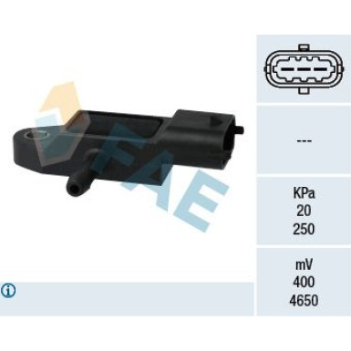 FAE Sensor, Saugrohrdruck 15106 FAE Sensor, Saugrohrdruck 15106
