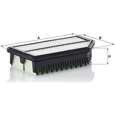 Mann & Hummel Luftfilter PKW HYUNDAI Solaris,KIA Rio 11 C 25 016
