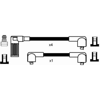 NGK Zündleitungssatz 8220