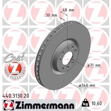 70 481 046 Bremsscheibe VA 440.3130.20 70 481 046 Bremsscheibe VA 440.3130.20